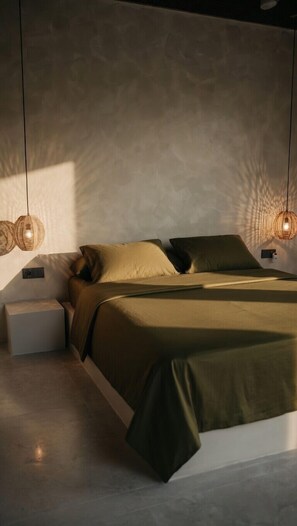 Premium bedding, down duvets, laptop workspace, free WiFi