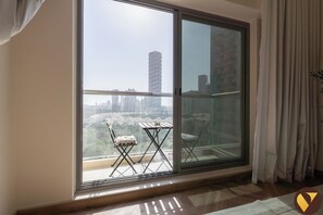 Luxury Apartment, Balcony, Pool View | Balcony - Jeewar JVC near Circle Mall Pool & Gym (Dubai)