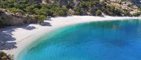 Sun loungers, beach towels