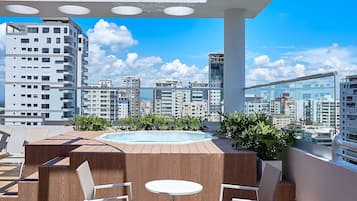 Luxury Apartment, City View | Terrace/patio