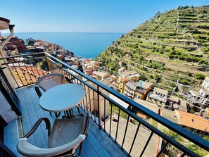 Panoramic Apartment, Multiple Beds, Air conditioning, Ocean View | Beach/ocean view - The Manarola Sea View (Manarola)