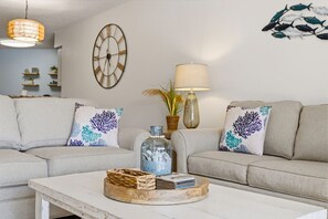 TV - Pond-View Paradise 2-112: Modern 2BR Condo with Pool & Jacuzzi Near St. Pete Beach (Isla Del Sol)