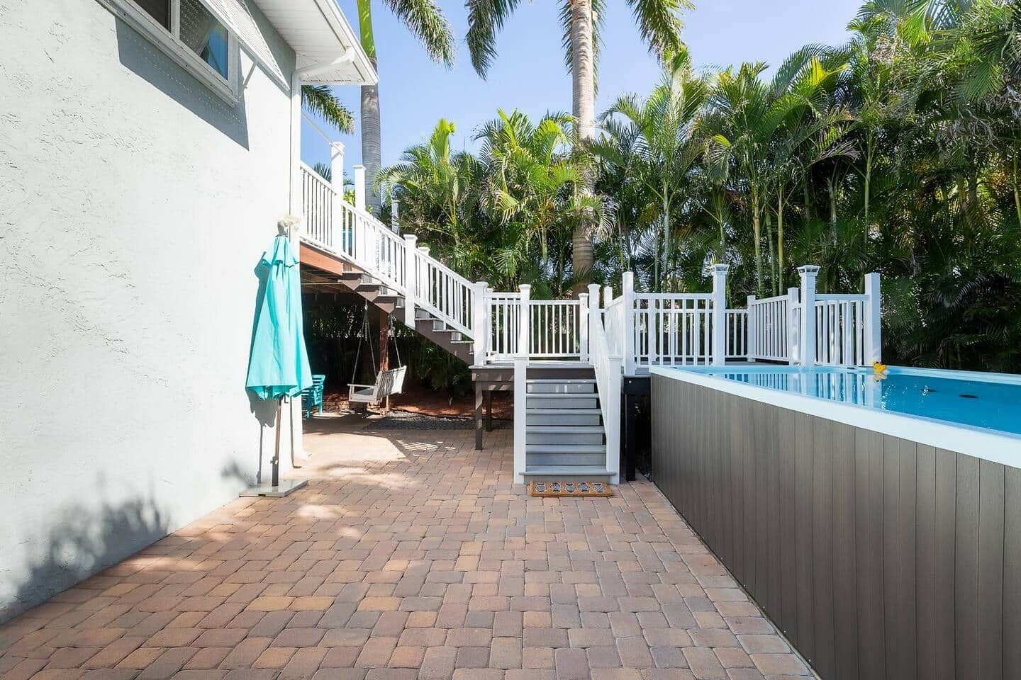 A heated pool