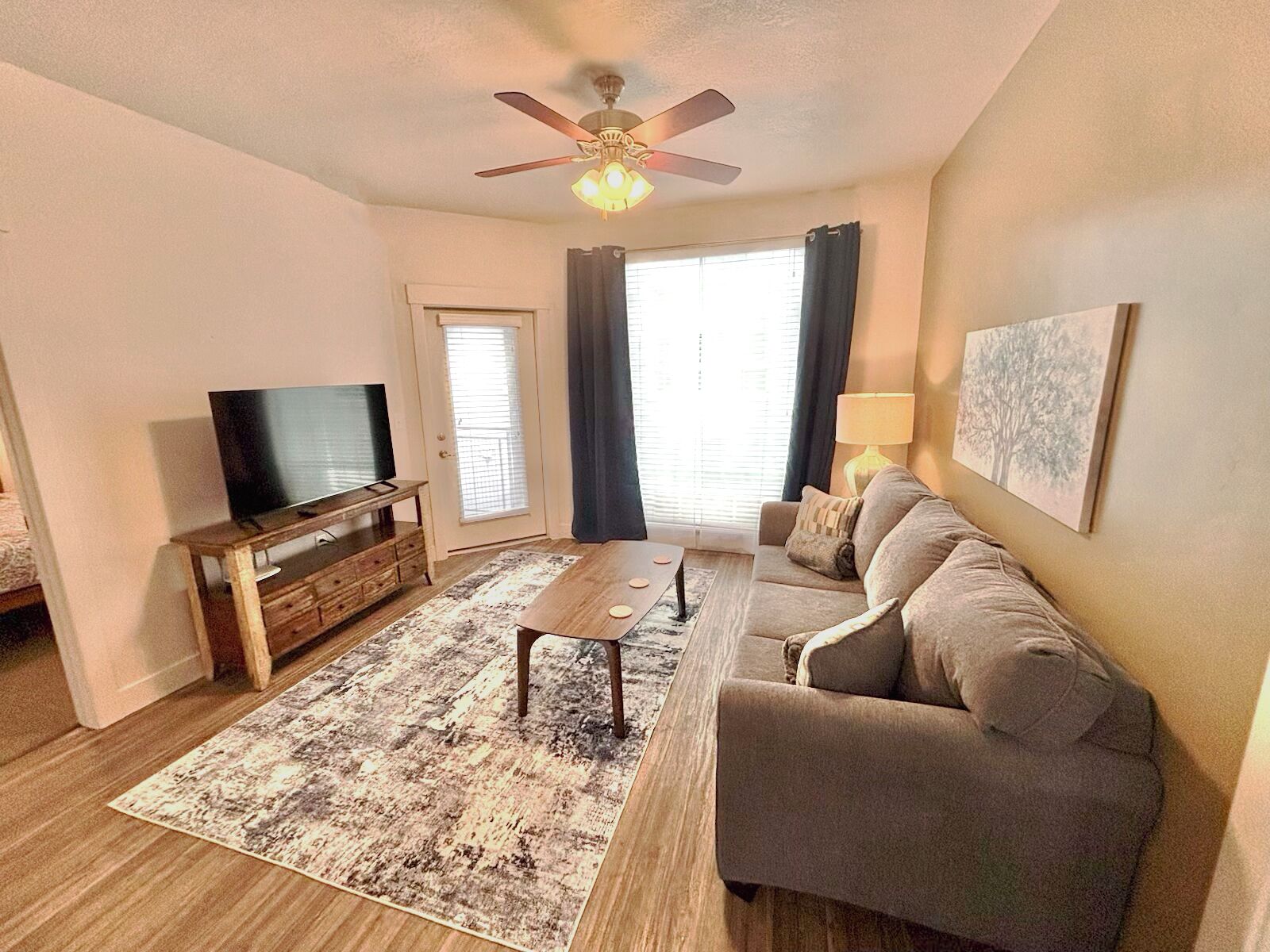 华丽公寓, 2 间卧室, 允许带宠物 | 起居区