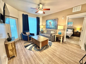 豪華公寓客房, 2 間臥室, 廚房 | 起居區