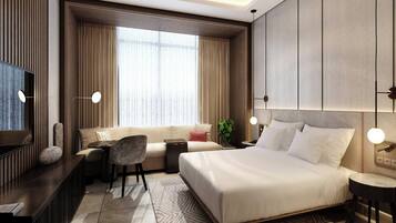 Hochwertige Bettwaren, Zimmersafe, Schreibtisch