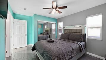 3 多间卧室、熨斗/熨衣板、WiFi、床单