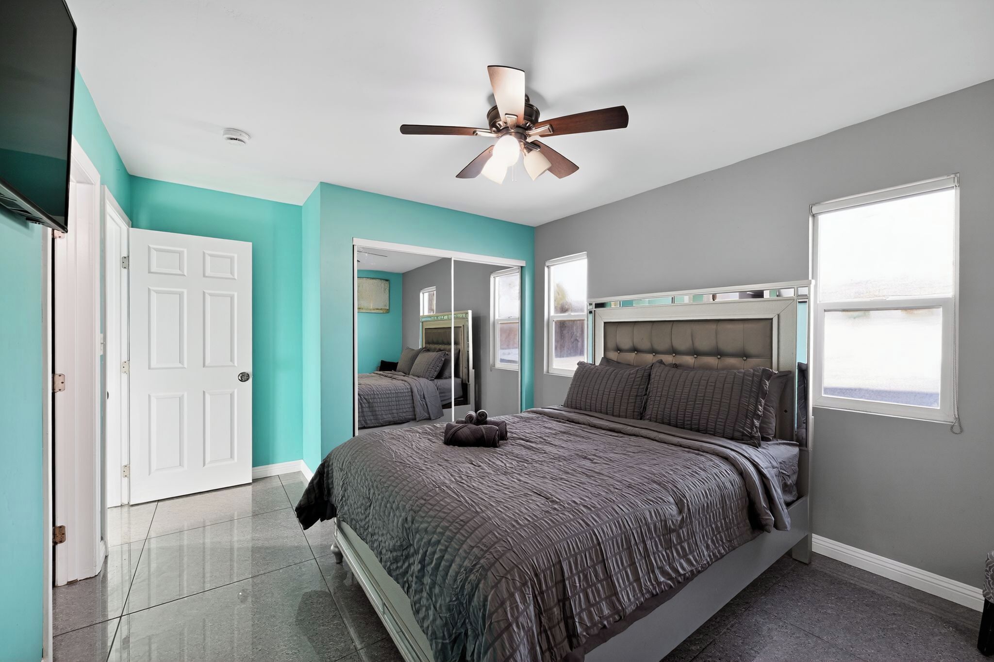 3 多间卧室、熨斗/熨衣板、WiFi、床单