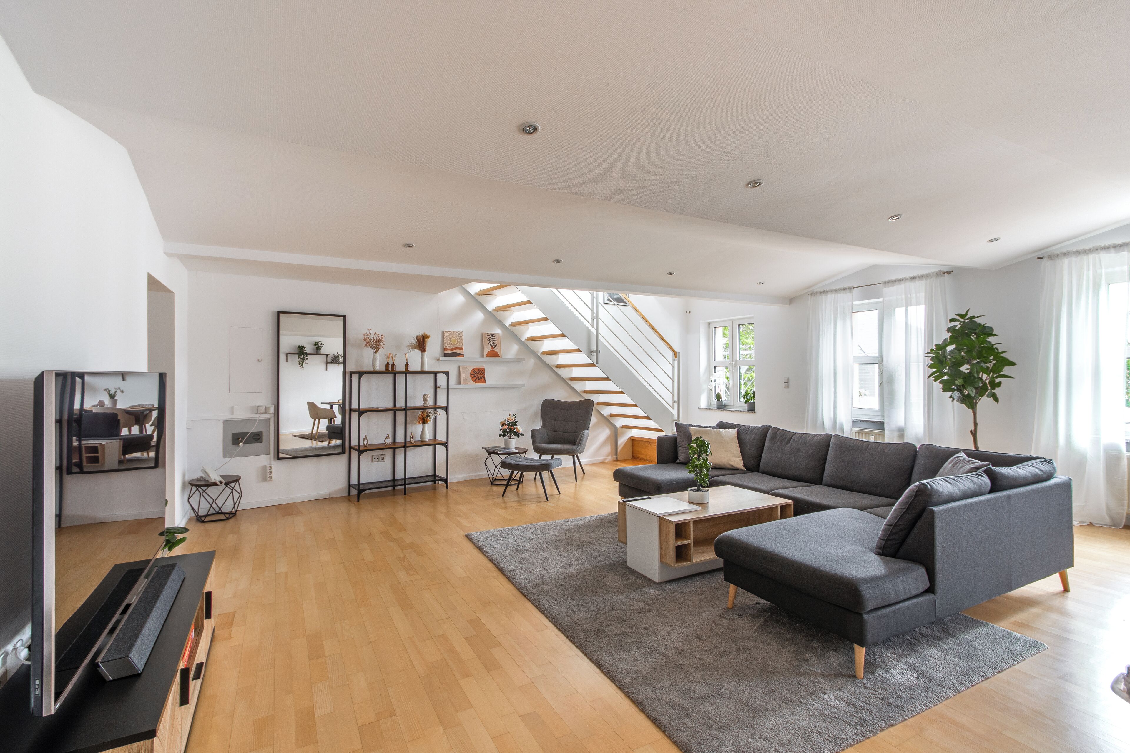 Smart-tv och en stereo