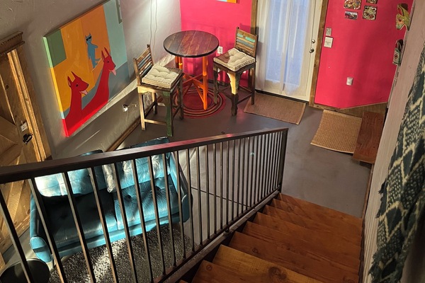 Dining and sitting area on first level