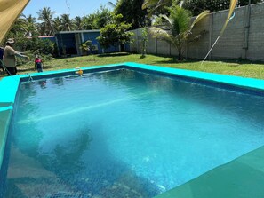 Outdoor pool - 3-bedroom house in PLAYA LAS HOJAS , SAN PEDRO ,MASAHUAT DPT LA PAZ. (san pedro masahuat)