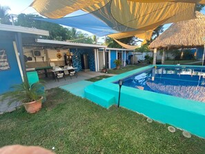 Outdoor pool - 3-bedroom house in PLAYA LAS HOJAS , SAN PEDRO ,MASAHUAT DPT LA PAZ. (san pedro masahuat)