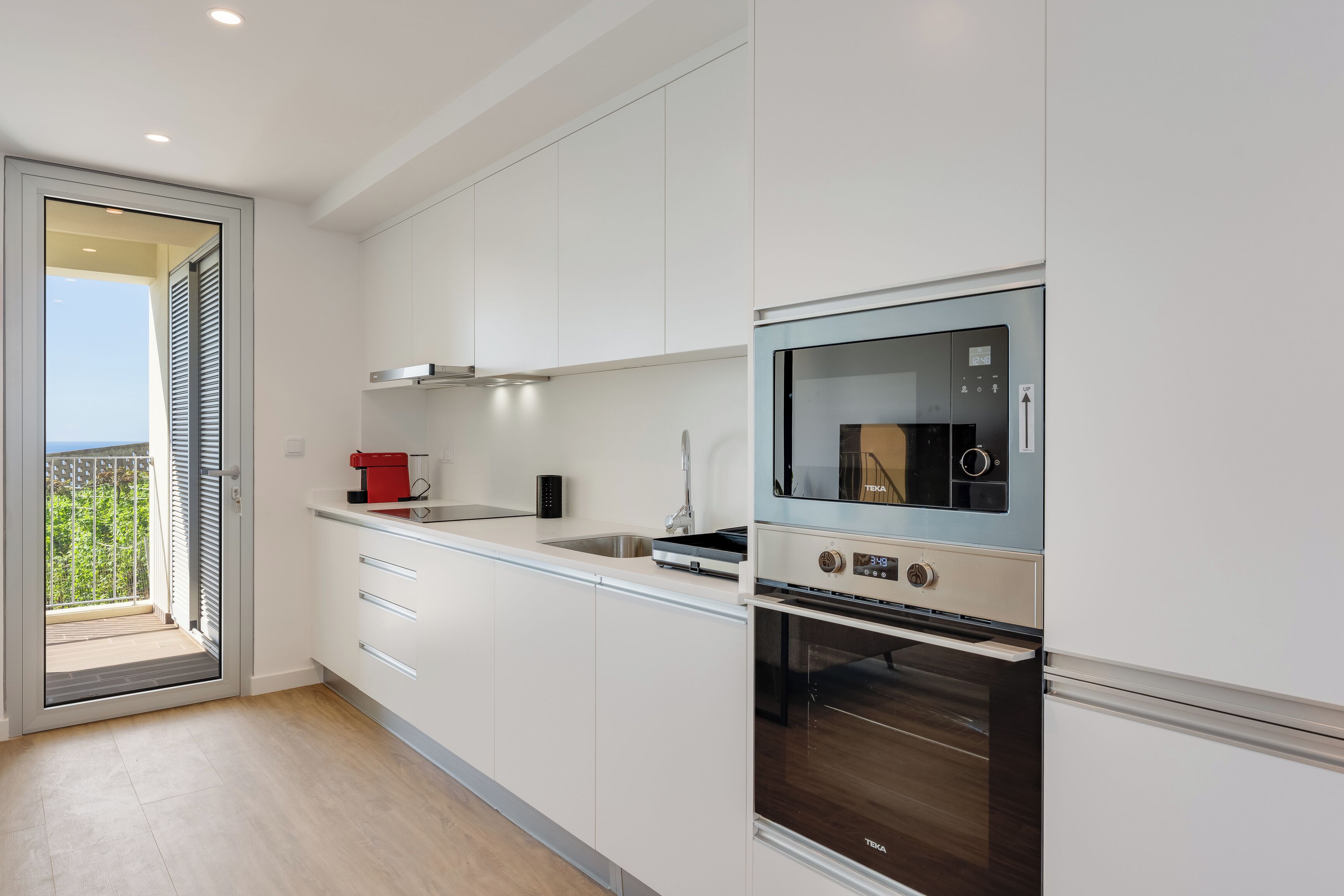 华丽公寓, 海景 | 私人厨房 | 意式浓缩咖啡机、电热水壶、高脚椅