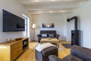 Fernseher, Kamin
