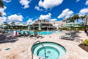 Outdoor pool, a heated pool - 3BR on Stonebridge Golf Course-Naples FL (Naples)