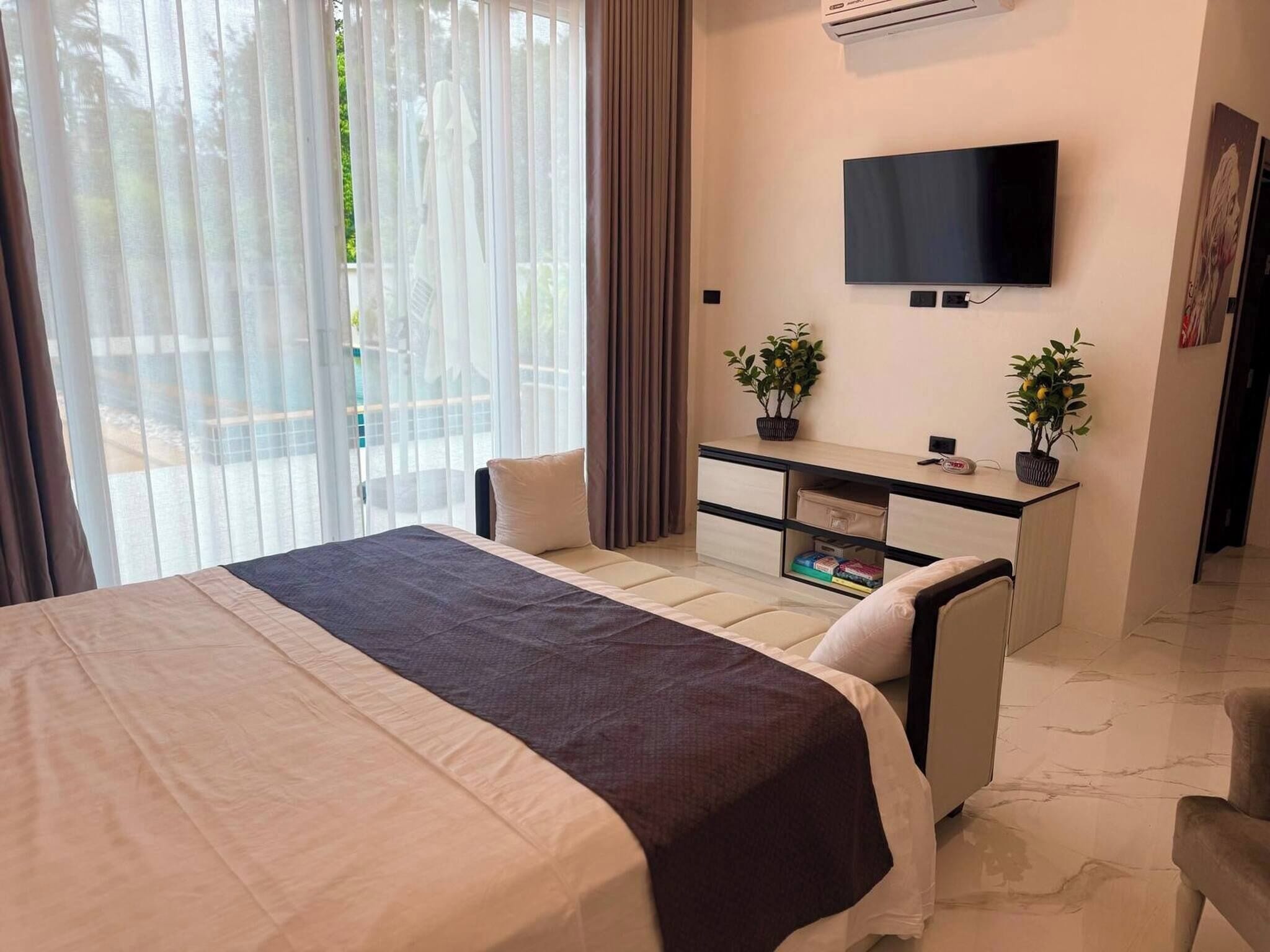 บ้านพัก, 3 ห้องนอน, พร้อมสิ่งอำนวยความสะดวกสำหรับผู้พิการ, สูบบุหรี่ได้ | 3 ห้องนอน