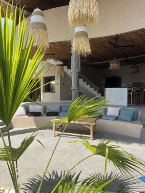 Villa, 3 Schlafzimmer, Raucher, eigener Pool | Wohnzimmer