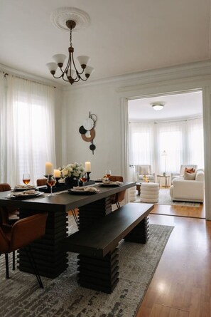 Dining - Spacious Historic 3BR  Skyline Views near NYC (Hoboken)