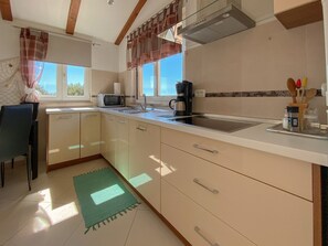 Fridge, microwave, cookware/dishes/utensils - Apartment Sabina by Interhome (Novigrad (Istra))