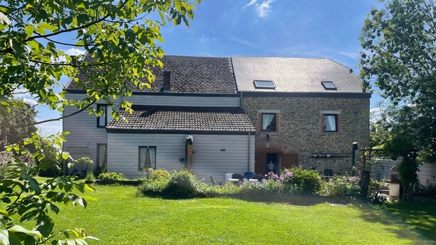 A two-story house with a stone facade and a tiled roof. - Vallée des Prés by Interhome (Mesnil-Saint-Blaise)
