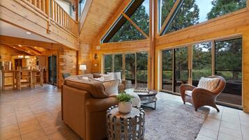 Una Smart TV, una chimenea