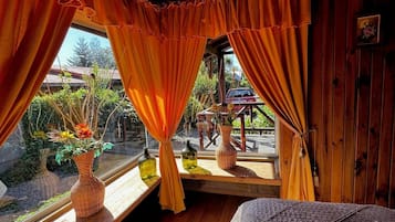 Comfort-bungalow, patio, näköala puutarhaan