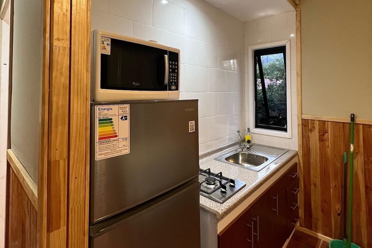 Cabaña clásica, patio | Cocina privada