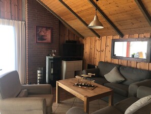 Télévision, cheminée