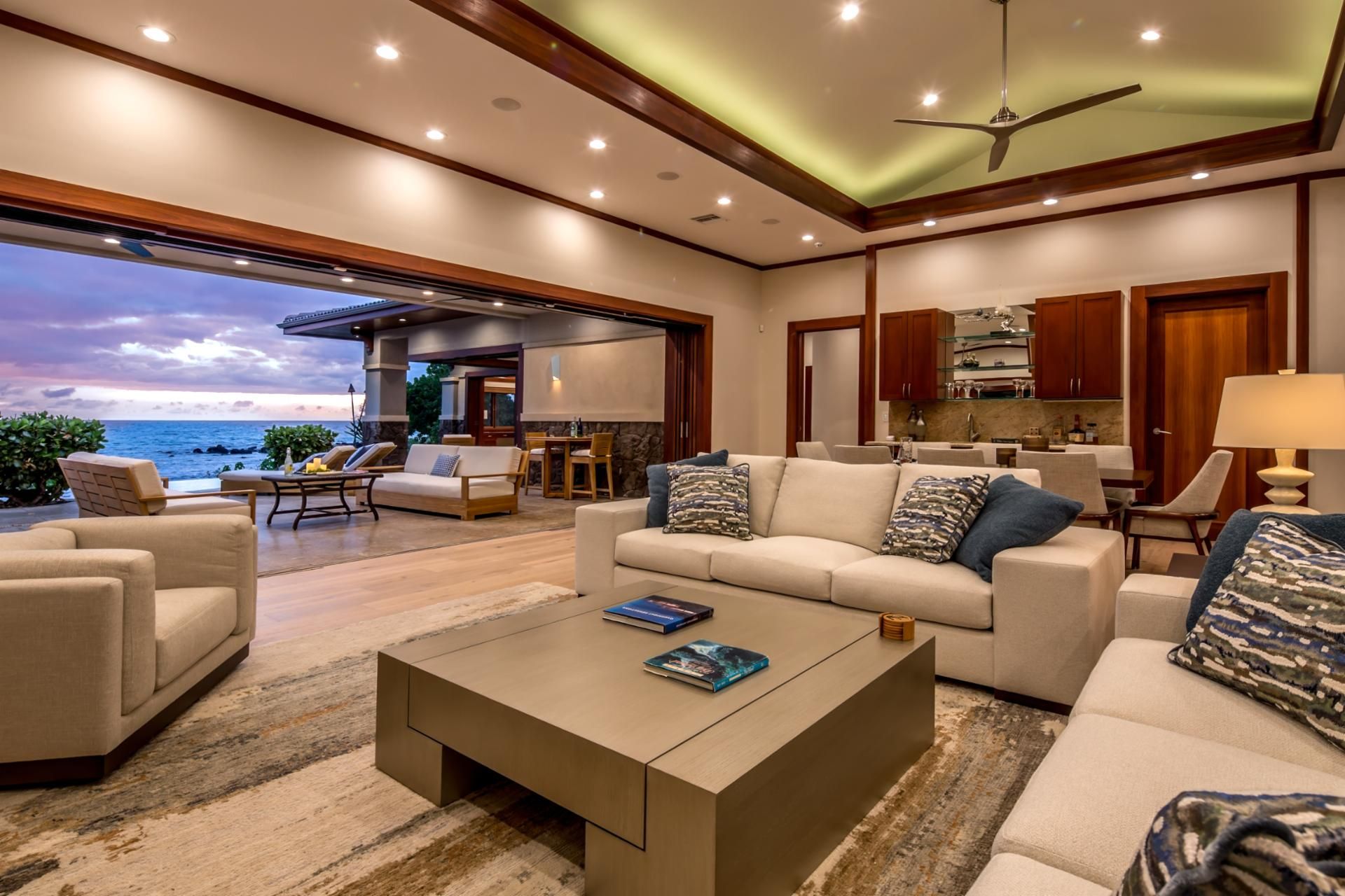 TV, DVD player, books, offices