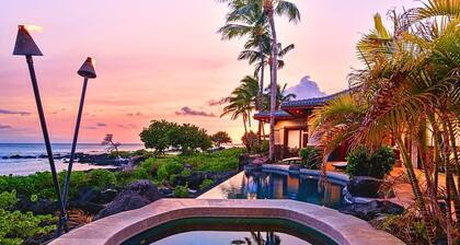 New! Luxury Oceanfront 4-Bedroom Villa with Movie Theater, Private Pool, Hot Tub, and Free Car with 6+ Nights! Hale Nani at Kolea Kai by KBM Resorts