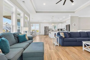 Smart TV, fireplace - Isle Have Another by Brunswick Vacation Rentals: 7BR w/ Elevator, Pool & Views! (Ocean Isle Beach)