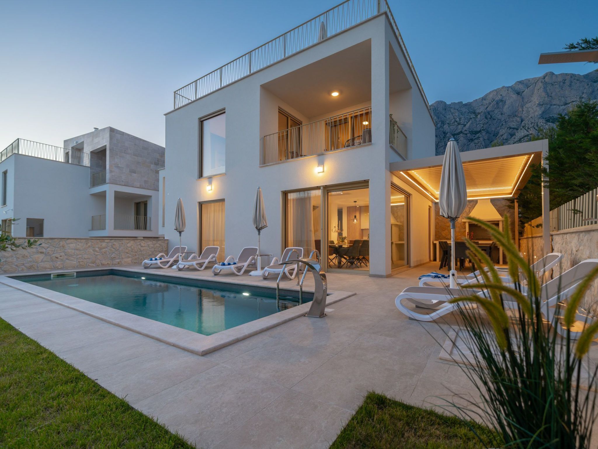 Una piscina riscaldata