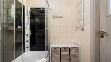 Hair dryer, towels