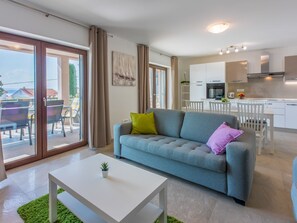 Living area - Wohnung im Erdgeschoss mit Terrasse by Interhome (Crikvenica)