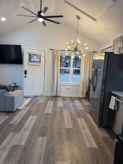 Guest House with private Gate Near Downtown Durham Peaceful 2-bedroom 2 Bathroom