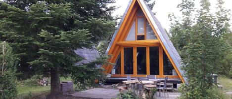 屋外ダイニングエリア