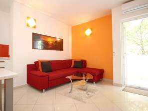 Living area - Neue Ferienwohnung in Baška mit Eigener Terrasse by Interhome (Krk/Baška)
