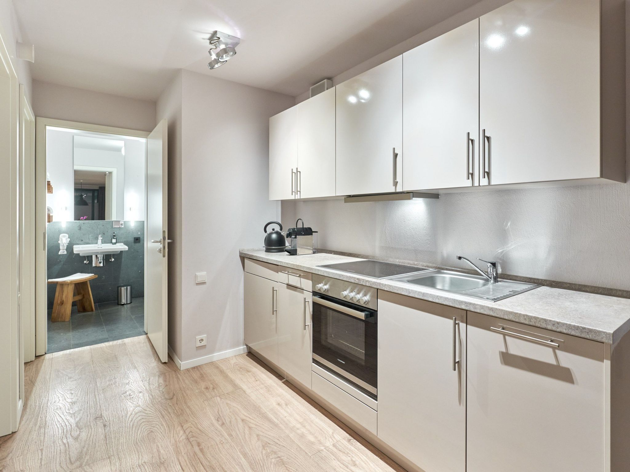 Kühlschrank, Ofen, Geschirrspüler, Kochgeschirr/Geschirr/Besteck