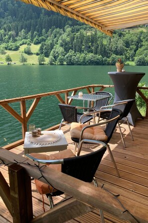Outdoor dining - SeeBrauer Wohnung 11 by Interhome (Feld am See)