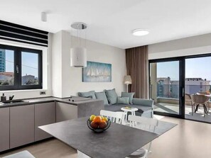 Living area - Villa Jelena App. 5. Korcula by Interhome (Makarska)