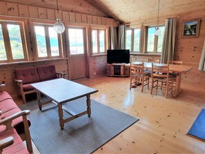 Fernseher, Kamin