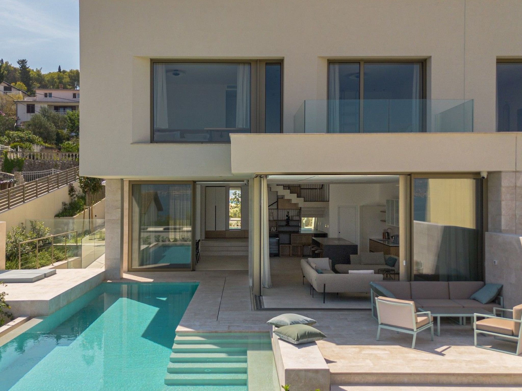 Et oppvarmet basseng