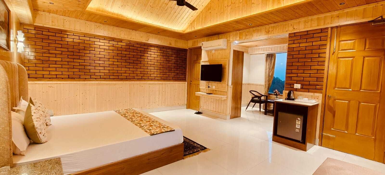 Cottage Elite, ban công, quang cảnh thung lũng | Bộ trải giường bằng vải cotton Ai Cập, bộ đồ giường cao cấp 