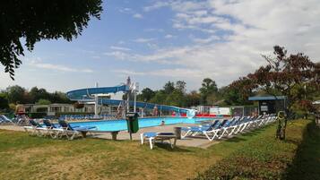 Een verwarmd zwembad