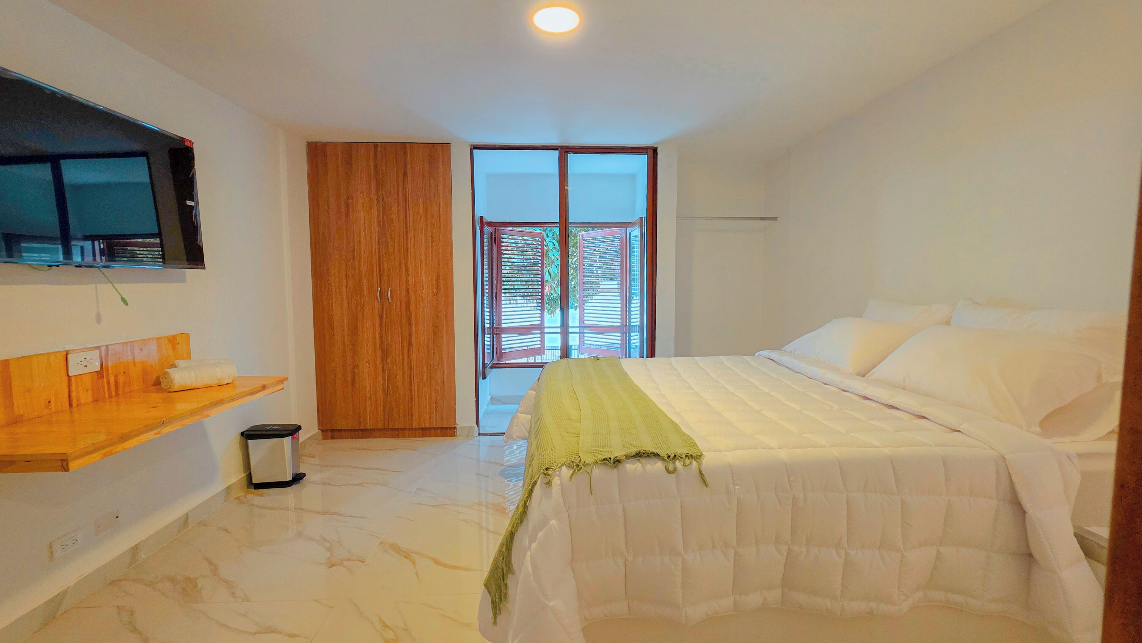 Comfort Double Room, City View | Desk, laptop workspace, iron/ironing board, free WiFi