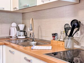 Fridge, cookware/dishes/utensils - Apartment Nevenka by Interhome (Krk/Čižići)