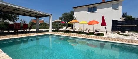 Et oppvarmet basseng