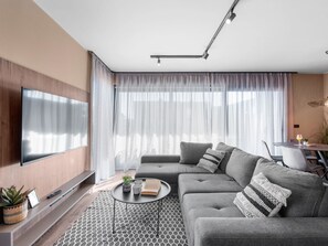 Living area - Villa Querchus Apartment 9 with private Pool by Interhome (Novigrad (Istra))