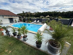 A heated pool