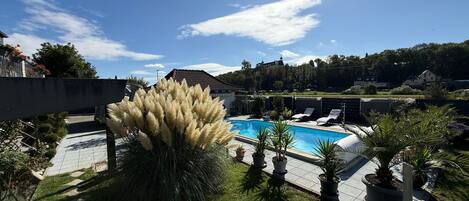 Et oppvarmet basseng